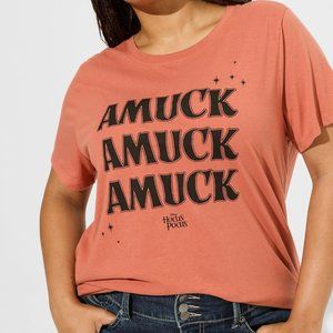 ❤️NWT VINTAGE TORRID TEE - HOCUS POCUS AMUCK - DISNEY SANDERSON SISTERS TOP 2X